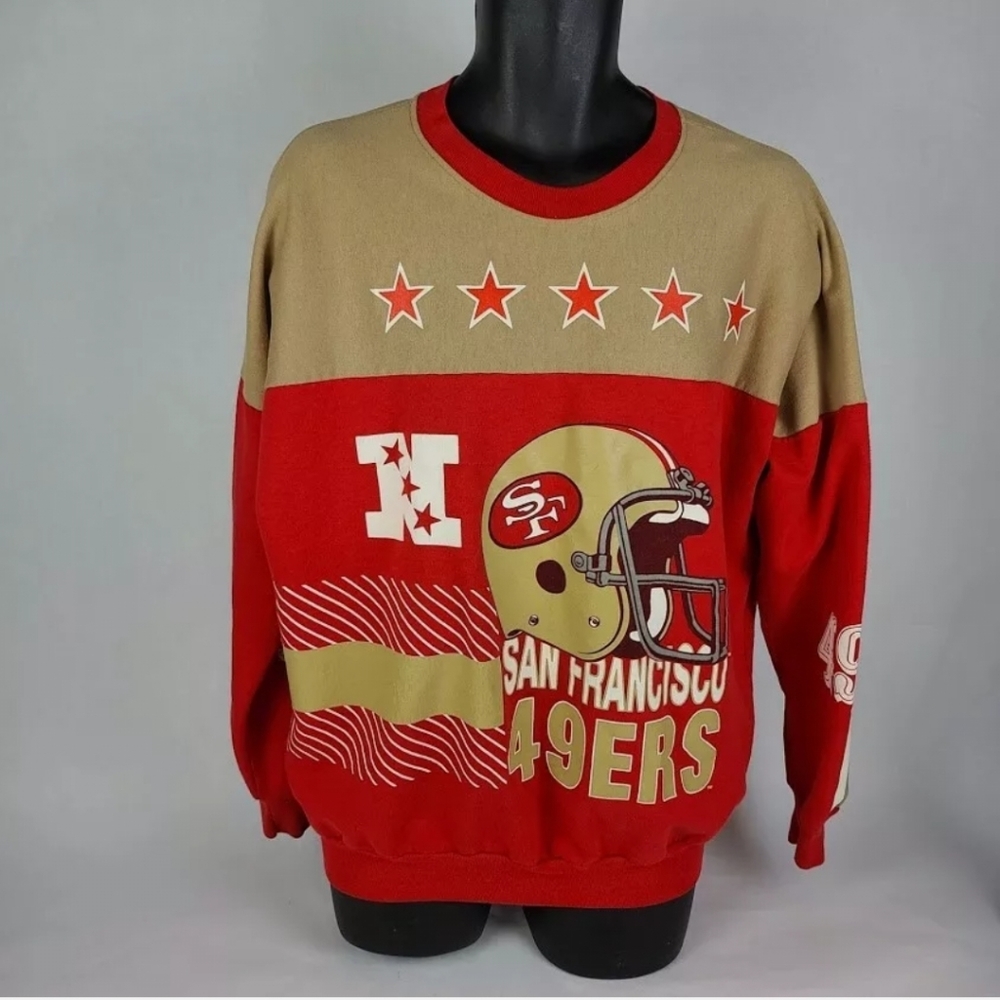 Vintage San Francisco 49ers Pullover Sweater Garan Size XL Gorgeous